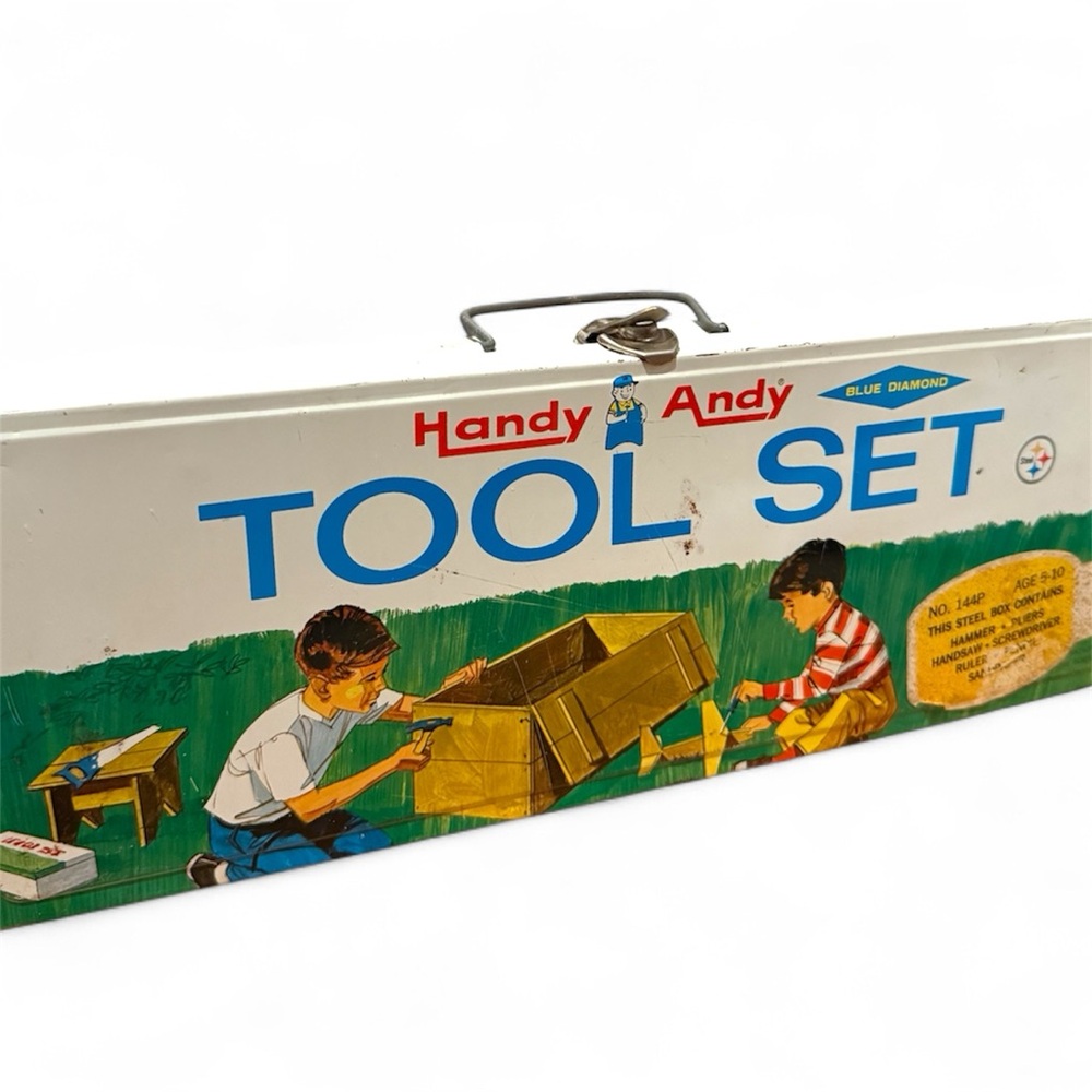 Vintage Tool Set Toy Box by Handy Andy